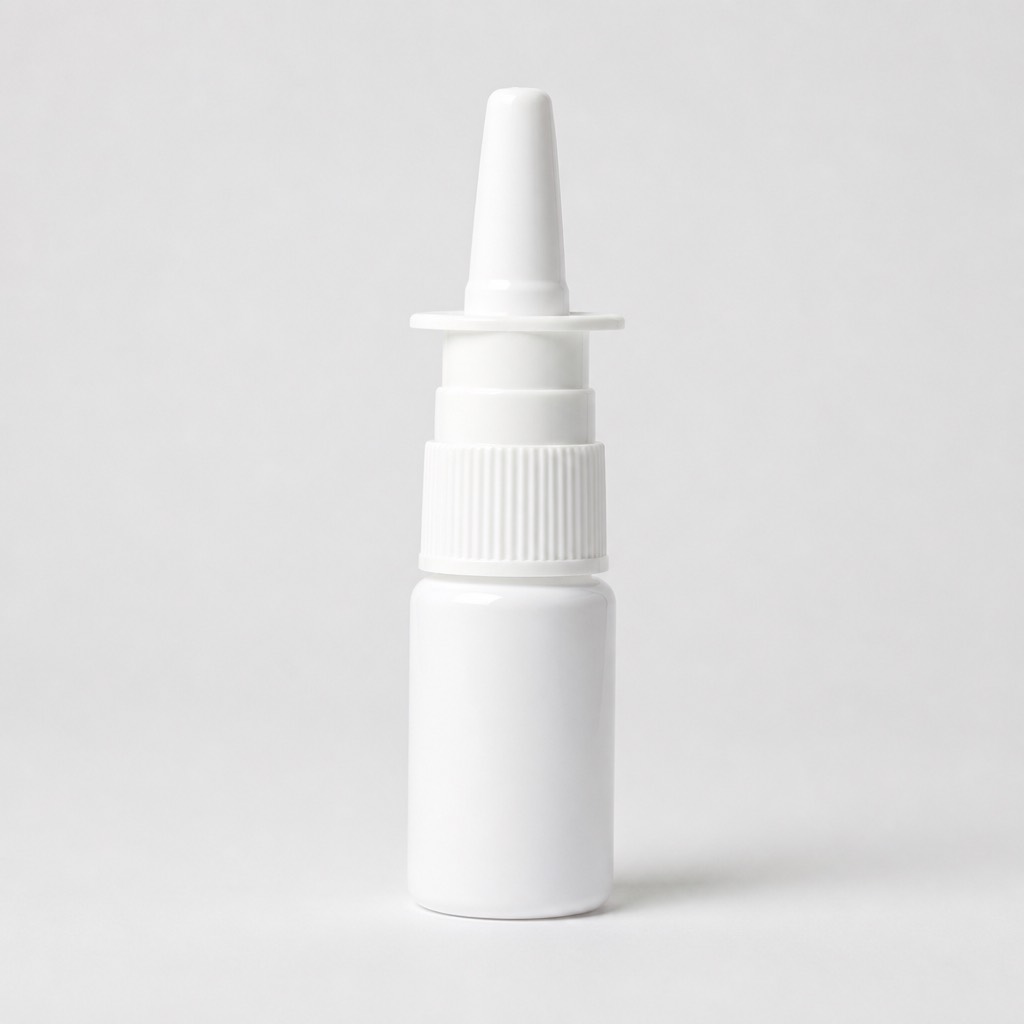 Unbranded nasal spray bottle — illustrative, not the pack you will receive