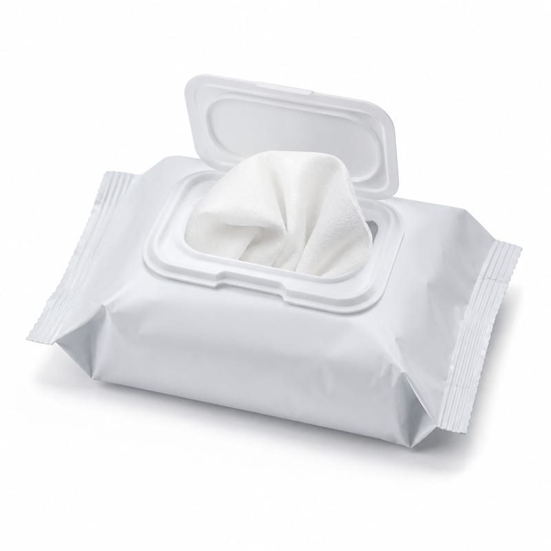 Unbranded pack of eyelid cleansing wipes