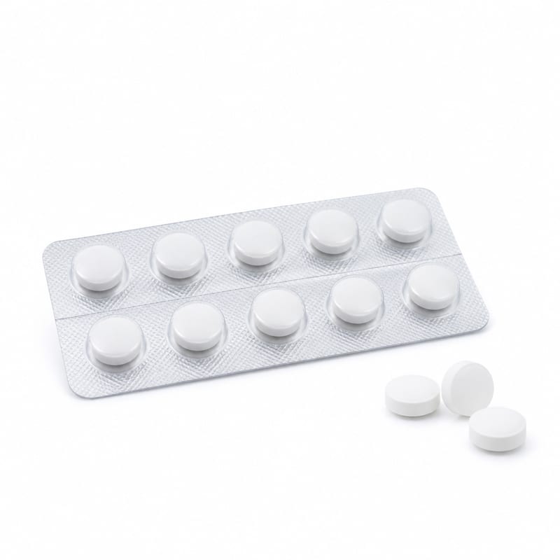 Unbranded blister of travel sickness tablets